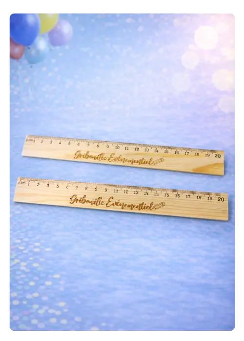 regle-gribouille-evenementiel goodies double décimètre personnalisé Gribouille Événementiel