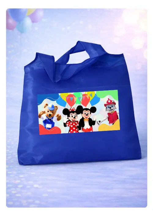 sac-bleu-gribouille-evenementiel goodies sac bleu personnalisé Gribouille Événementiel